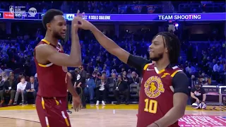 Darius Garland, Evan Mobley, Jarrett Allen Dominate Skills Challenge 😱