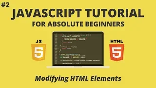 JavaScript for Beginners #2 -  Modifying HTML Elements (getElementByID, innerHTML etc. )