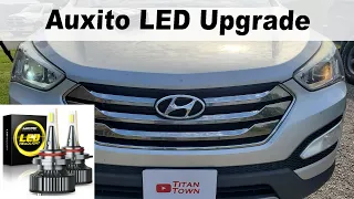 Hyundai Santa Fe Sport LED Headlight Bulb Upgrade