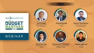 Dun & Bradstreet Webinar | Budget Manthan 2022 | Union Budget Impact Analysis