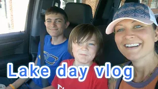 Lake day Vlog! Lake Sara.