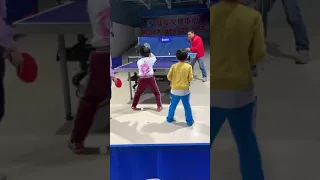 Children's table tennis training