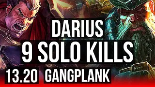 DARIUS vs GANGPLANK (TOP) | 9 solo kills, 2.0M mastery, 300+ games | TR Diamond | 13.20