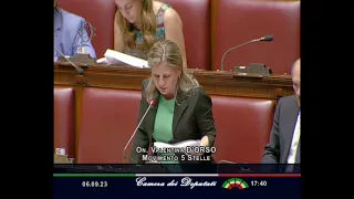 Valentina D'Orso - M5S Camera - intervento in Aula | 6/09/2023