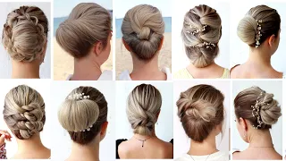 😱 10 Easy UPDO Hairstyles Tutorial 😍 Hairstyle Transformations