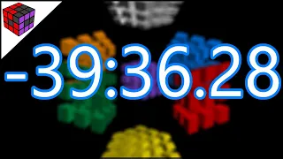 Solving a 4D Rubik's Cube in NEGATIVE 39 minutes...