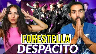 First time listening to FORESTELLA 😳🔥 - Despacito cover | REACTION