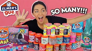 MY ELMERS SLIME COLLECTION!! (i own every elmers slime gue)