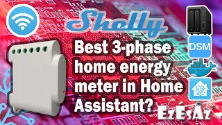 12 Shelly 3EM Smart 3-phase energy meter with contactor control with Home Assistant
