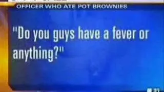Dumb police officer eats pot brownies and calls 911!