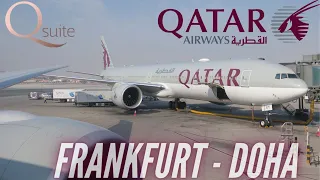 Qsuite Qatar Airways | Frankfurt -Doha | Qatar Airways Business Class | B777-300ER | Trip Report