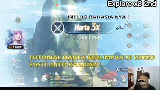 TUTOR GREED AUTO RANKING DAPET HARTA BANYAK X3 2 KALI - REVELATION MOBILE