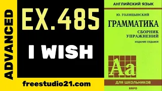 Голіцинський - Ex.485 - вживання I WISH