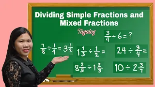 Dividing Simple Fractions and Mixed Fractions