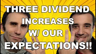 THREE Dividend Increases 💰 | Our Take on What Dividend GROWTH Looks like for 3 Stocks! 🤯 | Investing