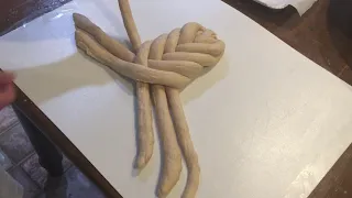 Simpler 6 strand challah braid demo