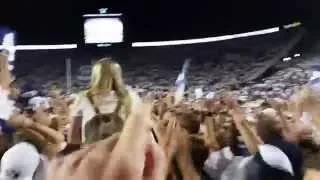 BYU vs Boise State 2015, storming the stadium