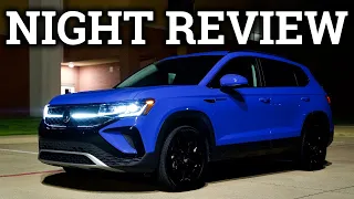 2022 VW Taos Night Review & Drive | Adaptive Lights, Ambient Lights, and More!