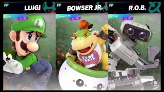 Super Smash Bros Ultimate Amiibo Fights   Request #8159 Luigi vs Bowser Jr vs ROB