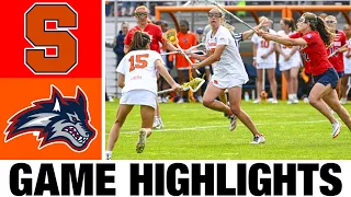 #3 Syracuse vs Stony Brook Women's Lacrosse Highlights - Second Round | 2024 College Lacrosse