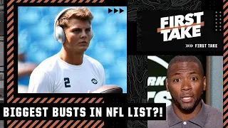 Zach Wilson in 'Biggest BUSTS IN NFL HISTORY' list? | First Take