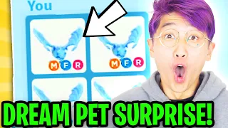 Can LANKYBOX SURPRISE THEIR BEST FRIEND With DREAM PET In ADOPT ME!? (MEGA NEON FROST DRAGON!?)