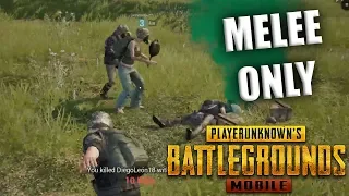 MELEE ONLY MONSTER!! PUBG Mobile Arcade Mode Gameplay