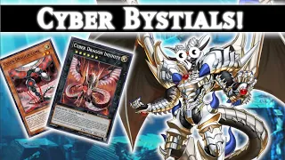 Going Second Viable with Cyber Dragon Bystials?! Yugioh MasterDuel Ranked Gameplay and Decklist