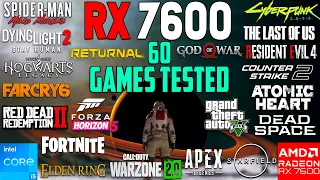 AMD Radeon RX 7600 8GB: Testing in 60 Games in 2023