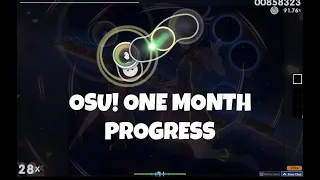 Osu! One Month Progress