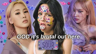 giving Olivia Rodrigo's "Sour" album tracks to kpop girls