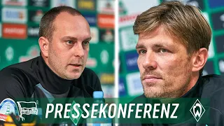 LIVE: Pressekonferenz mit Ole Werner & Clemens Fritz |  Hertha BSC  - SV Werder Bremen