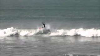 Fistral beach surfing 17th of March 2016