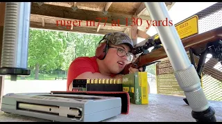 long range shooting at class work with ruger m77 243