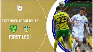FIRST LEG! | Norwich City v Leeds United extended highlights