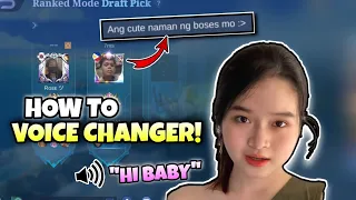 How To GIRL VOICE in Mobile Legends OPEN MIC To Prank Simp Boys | How To Voice Changer in ML