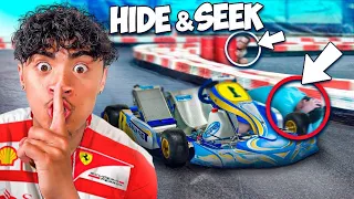 HIDE AND SEEK in GO-KART TRACK!