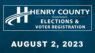 Board of Elections and Voter Registration, August 2, 2023