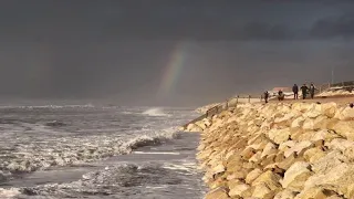 Lacanau: forte houle sur le littoral