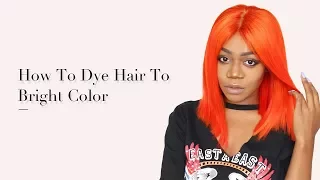 How To Dye Hair To Orange & Red Color? Msbuy Hair
