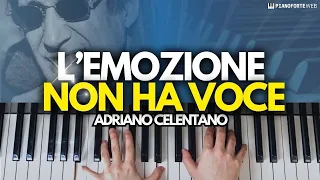 L'Emozione Non Ha Voce (A. Celentano) - Tutorial Pianoforte + Spartito