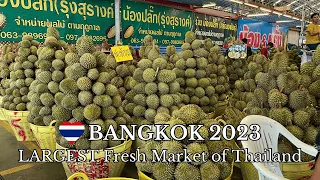 [🇹🇭 4K] 🍈 The LARGEST Fruit Market in Thailand 🍍- Bangkok 2023