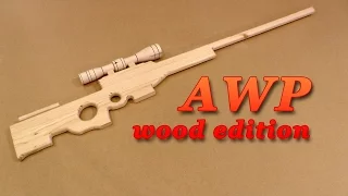 Wooden sniper rifle AWP