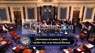 LORETTA LYNCH CONFIRMED BY SENATE