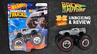 Unboxing the 2023 Hot Wheels Back to the Future Iced Time Machine Treasure Hunt Monster Truck