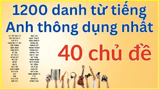 40 chủ đề 1200 danh từ tiếng Anh -  Bộ 6000 từ vựng tiếng Anh theo chủ đề