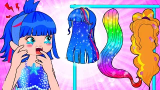 Beautiful Long hair! Don't Choose Wrong! Funny Situations | Poor Princess Life Animation