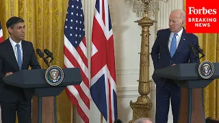 President Biden Holds A Press Briefing With UK Prime Minister Rishi Sunak