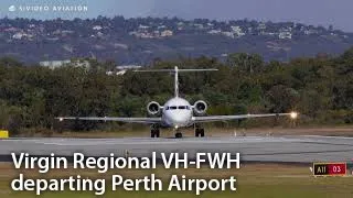 Virgin Australia Regional (VH-FWH) departing RW03 at Perth Airport.