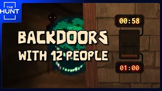 We Beat Doors: THE BACKDOOR with 12 Players ALIVE (No Revives)